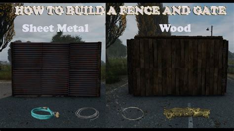 sheet metal dayz|dayz how to build gate.